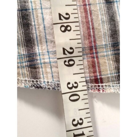 Wrangler Western Shirt Mens XXL Brown Plaid Pearl Snap Long Sleeve Cotton - Picture 7 of 7